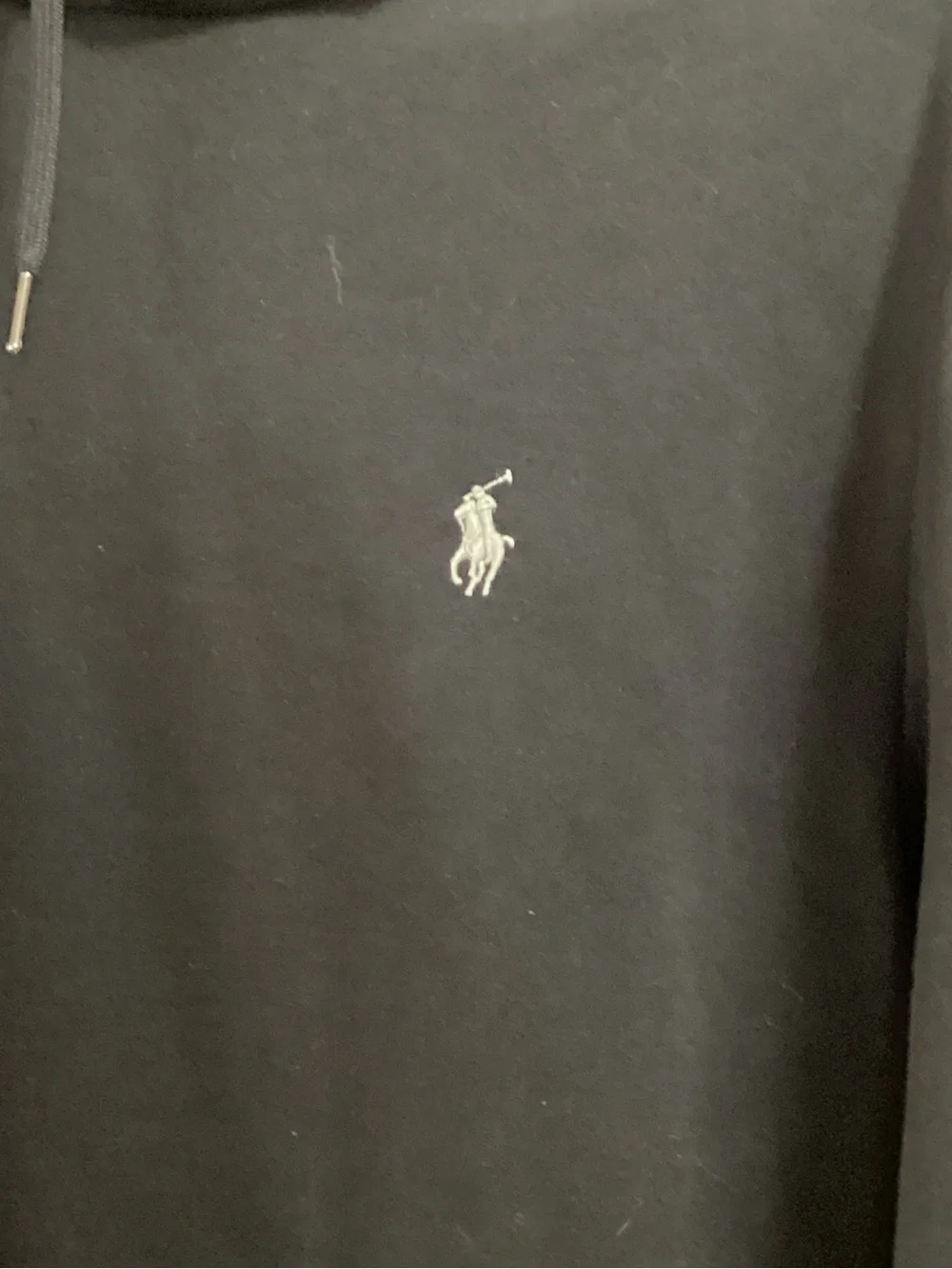 Polo by Ralph Lauren Black Hoodie with Embroidered Pony